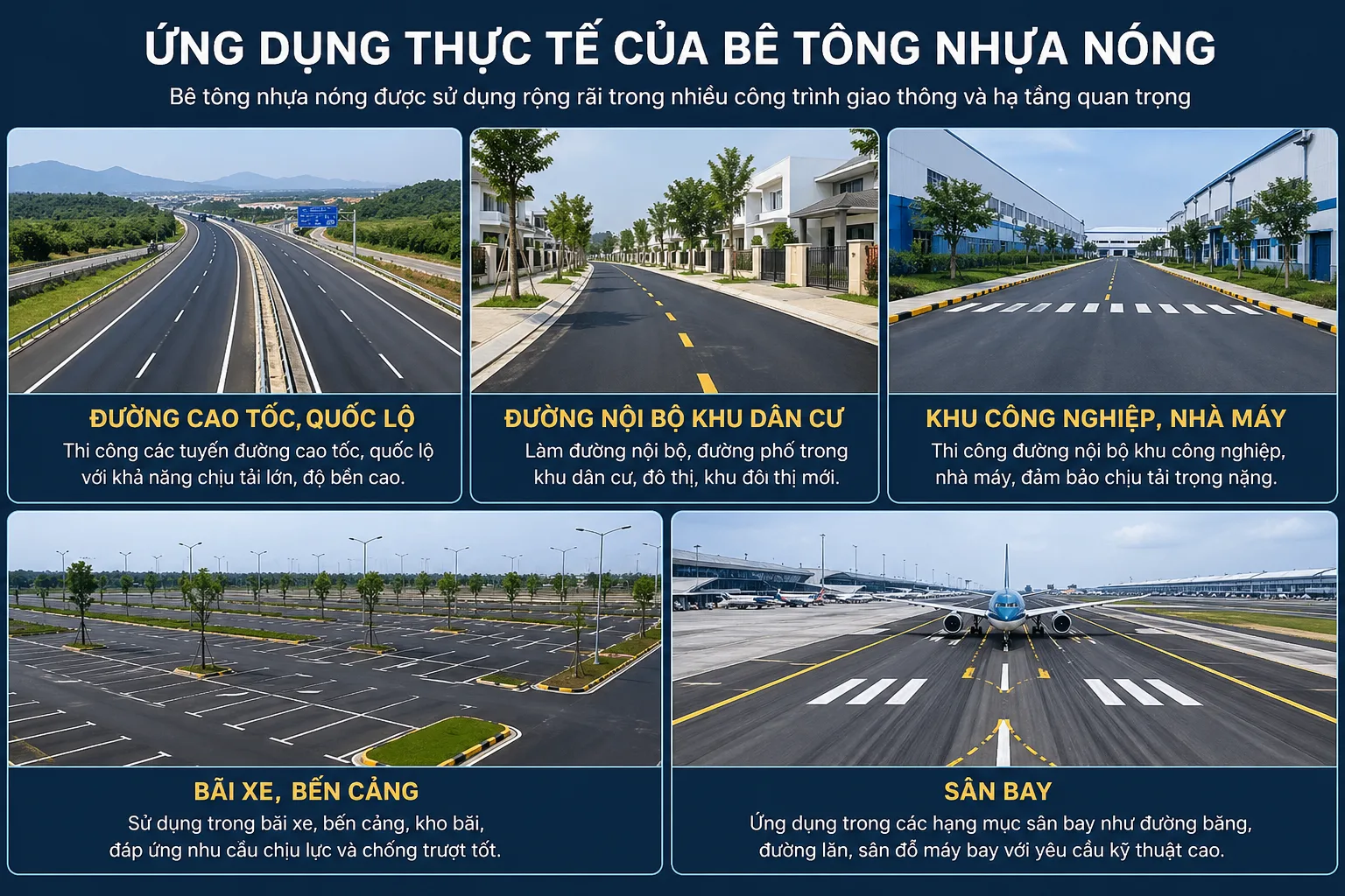 🚧 BÊ TÔNG NHỰA NÓNG LÀ GÌ? ĐẶC ĐIỂM, PHÂN LOẠI & ỨNG DỤNG THỰC TẾ