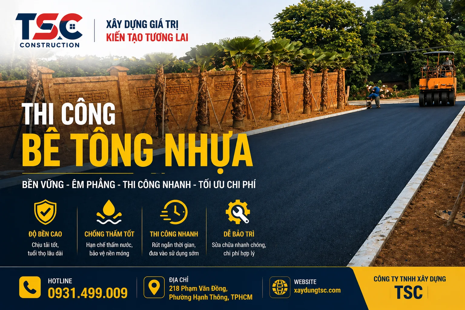 CÁC LOẠI BÊ TÔNG NHỰA PHỔ BIẾN HIỆN NAY