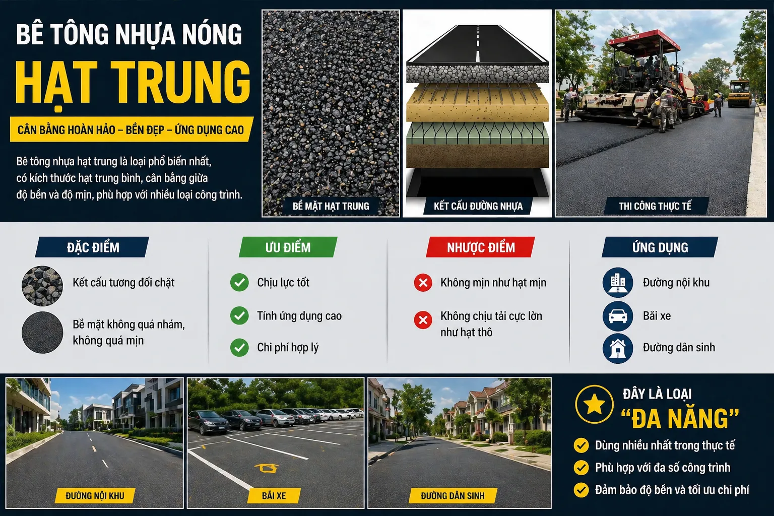 bê tông nhựa nóng hạt trung