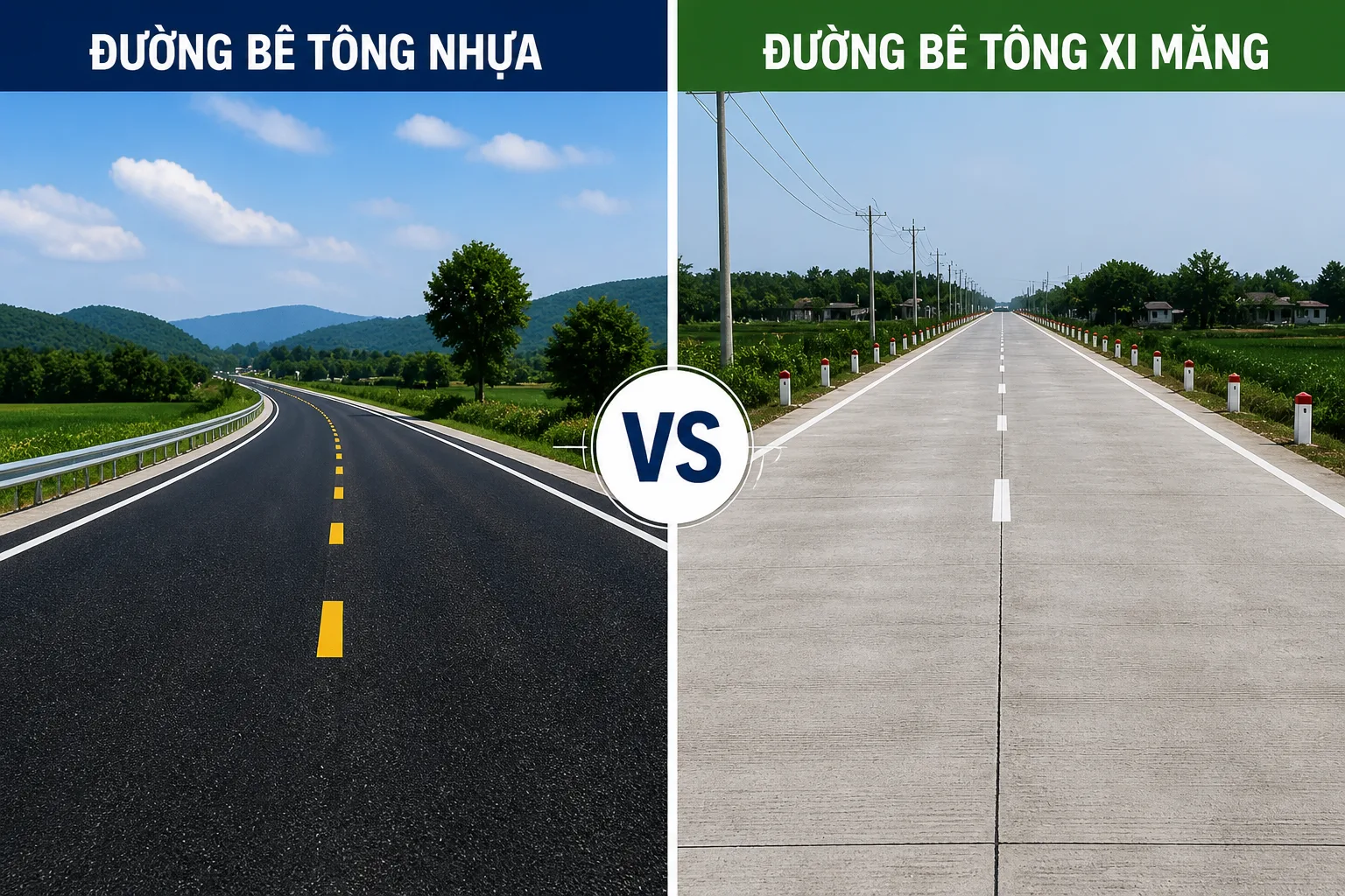 Tại Sao Đường Nhựa Bền Hơn Đường Bê Tông Xi Măng? 5 Lý Do Bạn Cần Biết