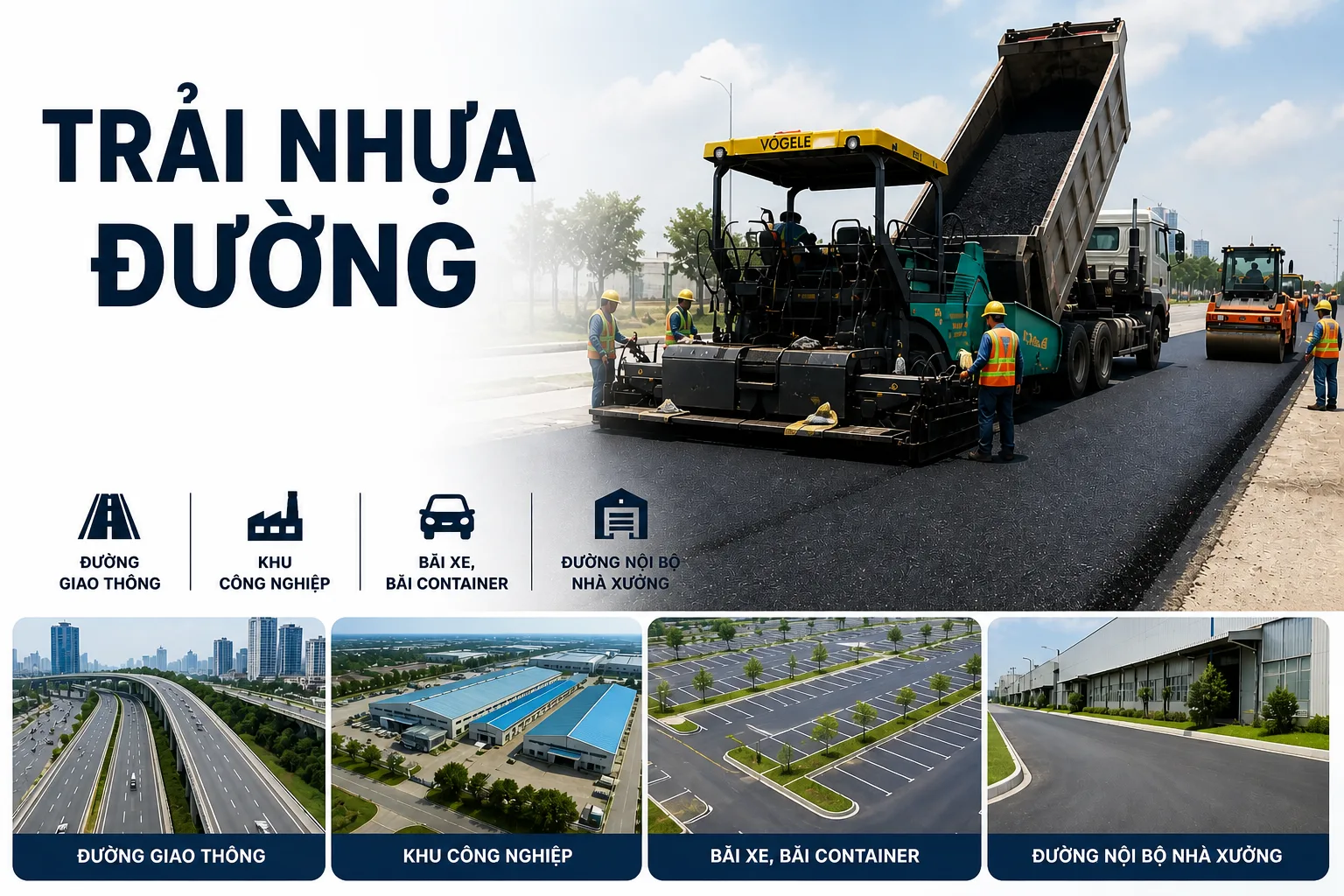trải nhựa đường